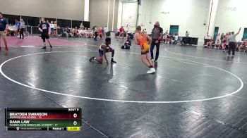 144 lbs Round 2 (10 Team) - Brayden Swanson, Oswego High School vs Dana Law, Florida Elite Wrestling Academy