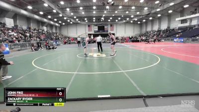 189 lbs Round 3 (3 Team) - John Fike, Niagara Wheatfield Sr HS vs Zackary Ryder, Minisink Valley