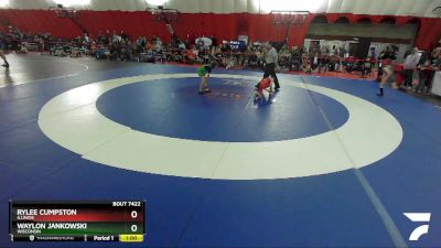 60-63 lbs Round 2 - Waylon Jankowski, Wisconsin vs Rylee Cumpston, Illinois