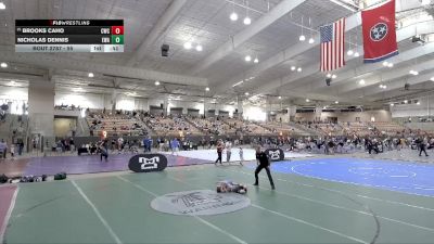 55 lbs Cons. Semi - Brooks Caho, Cleveland Wrestling Club vs Nicholas Dennis, Elite Wrestling Academy