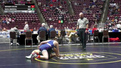 112 lbs Consi 3 - Raya Sentipal, Burgettstown-G vs Nevaeh Colon, Wilson Area-G