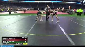 Girls - 125 lbs Cons. Round 1 - Brenna Pothoof, Allendale HS vs Adeline Tuccini, Allen Park HS