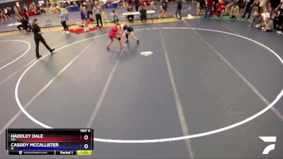 106 lbs Champ. Round 1 - Haddley Dale, MO vs Cassidy McCallister, IA