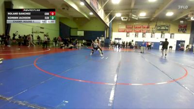 150 lbs Champ. Round 1 - Korben Jackson, Elsinore vs Roland Sanchez, Cerritos