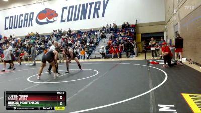 197 lbs Cons. Round 2 - Brison Mortenson, Unattached vs Justin Tripp, Southern Oregon