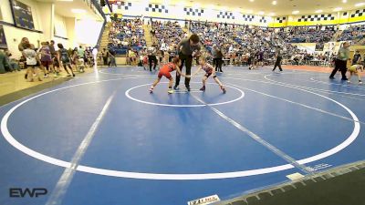 52 lbs Rr Rnd 2 - Piper Schadegg, Skiatook Youth Wrestling vs Emmalyn Gibson, Wolfpak Wrestling