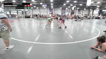 138 lbs Rr Rnd 2 - Savannah Timney, Lady Bandits vs Miah Molinaro, Team RJN Green