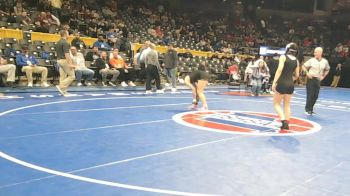 145 Class 1 lbs Cons. Round 2 - Isabella Wenzel, Kearney vs Jasmine Lopez, Rockwood Summit