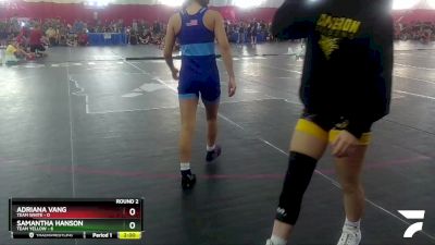 100 lbs Round 2 (6 Team) - Adriana Vang, Team White vs Samantha Hanson, Team Yellow