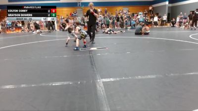 45 lbs Round 2 - Grayson Bowers, Carolina Reapers vs Colton Corey, Carolina Reapers