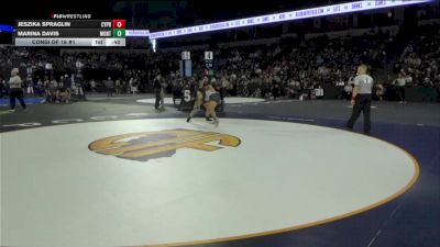 145 lbs Consi Of 16 #1 - Jeszika Spraglin, Cypress (SS) vs Marina Davis, Monterey (CC)