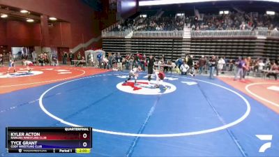 77 lbs Quarterfinal - Kyler Acton, Rawlins Wrestling Club vs Tyce Grant, Cody Wrestling Club