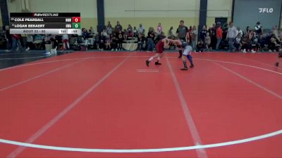 80 lbs Champ. Round 2 - Cole Pearsall, No Nonsense Wrestling vs Logan Bekaert, Heartland Wrestling Academy