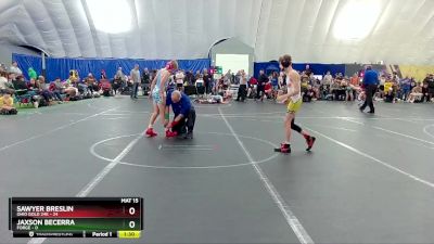 88 lbs Round 6 (8 Team) - Sawyer Breslin, Ohio Gold 24k vs Jaxson Becerra, FORGE