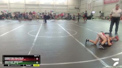 68 lbs Round 1 - Iversynn Malcolm, Donahue Wrestling Academy vs Kristian Wescott, Upstate Uprising