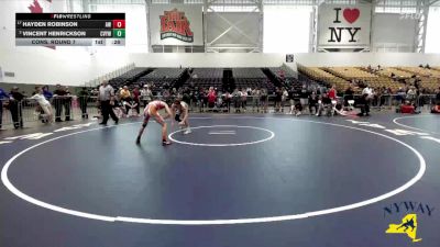 124 lbs Cons. Round 7 - Vincent Henrickson, Central Valley Youth Wrestling vs Hayden Robinson, Anarchy Wrestling