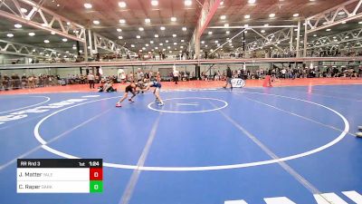 90 lbs Rr Rnd 3 - John Matter, Yale Street Wrestling Club vs Carson Raper, Darkhorse Wrestling