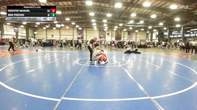 126 lbs Round Of 128 - Weston Manuel, CO vs Ben Freund, AZ