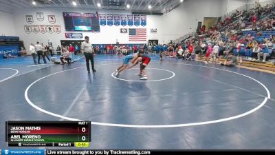 171 lbs Cons. Semi - Abel Moreno, Alliance Middle School vs Jason Mathis, Dean Morgan