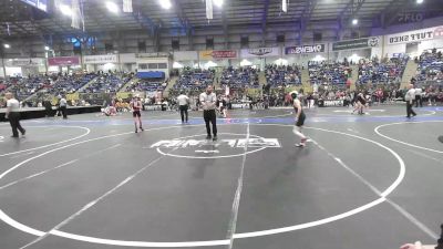 70 lbs Quarterfinal - Asher Warner, Roosevelt Mustangs vs Hunter Gaston, North Fork Miners