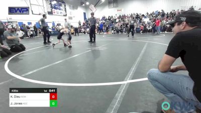 43 lbs Quarterfinal - Kannon Dieu, Team Nomad vs Jacoby Jones, Norman Grappling Club