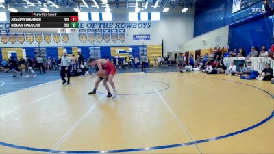 113 lbs Cons. Round 4 - Joseph Warner, Carroll High School vs Nolan Halulko, Treasure Coast Wrestling Club