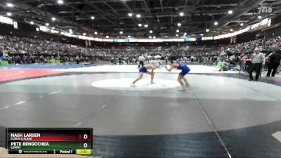 106 lbs Champ. Round 1 - Nash Larsen, Coeur D Alene vs Pete Bengochea, Lowry