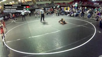 55 lbs Cons. Round 4 - Brevin Dobesh, East Butler Wrestling Club vs Brecken Barber, Cozad Wrestling Club