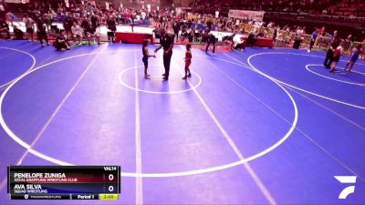 76 lbs Round 1 - Penelope Zuniga, Socal Grappling Wrestling Club vs Ava Silva, Squad Wrestling