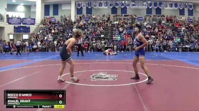 157 lbs Champ. Round 2 - Khalel Grant, Springfield vs Rocco D`amico, Sandusky