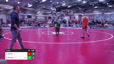 157 lbs Final - Nick Sanko, Virginia vs DJ McGee, George Mason