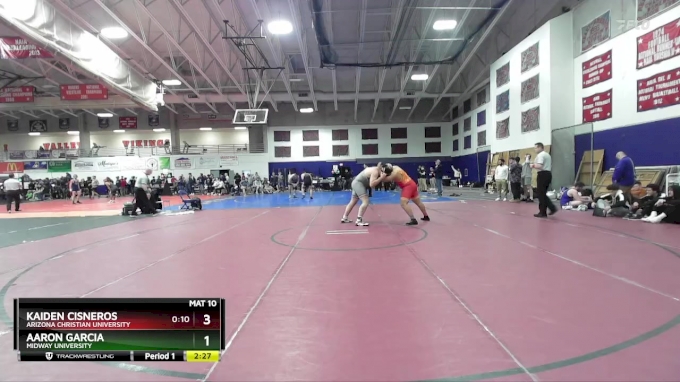 285 lbs Cons. Round 3 - Aaron Garcia, Midway University vs Kaiden ...