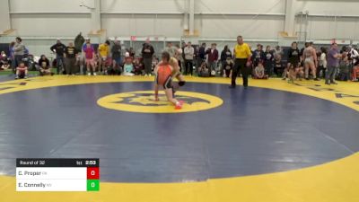 E-153 lbs Round Of 32 - Cory Proper, PA vs Evan Connelly, NY