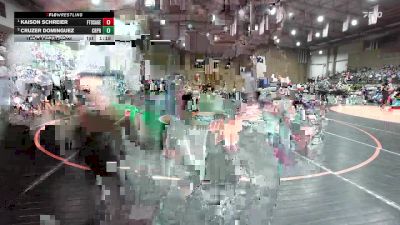 120 lbs 1st Place Match - Kaison Schreier, Fort Osage vs Cruzer Dominguez, Creighton Prep