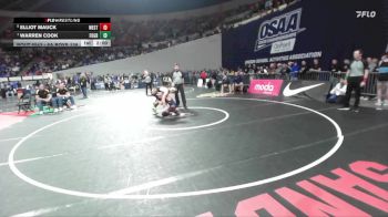 6A Boys 138 lbs Semifinal - Warren Cook, Forest Grove Boys vs Elliot Mauck, Westview Boys