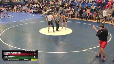 190 lbs Champ. Round 2 - Andi Spahiu, Grand Island vs Logan Furmanck, Akron