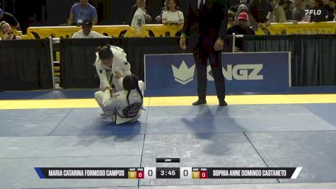 Sophia Anne Domingo Castaneto vs Maria Catarina Formoso Campos 2025 Pan Kids Jiu-Jitsu IBJJF Championship