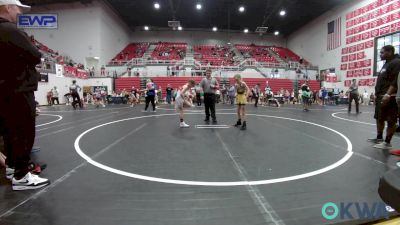 62 lbs Rr Rnd 1 - Aspyn Marple, Tuttle Wrestling vs Laneigh Cartwright, Midwest City Bombers Youth Wrestling Club