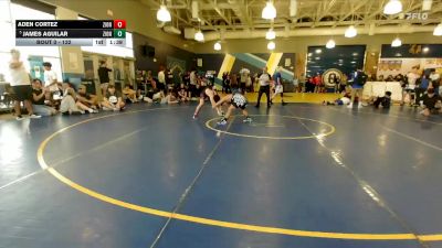 132 lbs Champ. Round 3 - James Aguilar, Mayhem Wrestling Club vs Aden Cortez, Pace High School