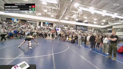 144 lbs Champ. Round 2 - Jayden Davidson, Union vs Kohen Church, Riverton
