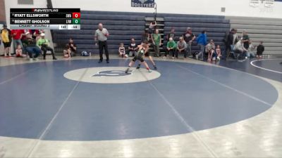 70 lbs Champ. Round 2 - Bennett Gholson, Lions Youth Wrestling vs Ryatt Ellsworth, Sublime Wrestling Academy