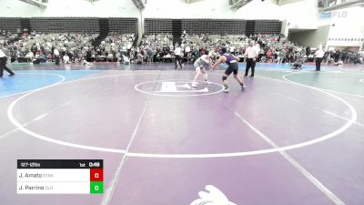 127-I2 lbs Semifinal - Justin Amato, Stray Dawgs vs Jason Parrino, Old Bridge Wrestling Club