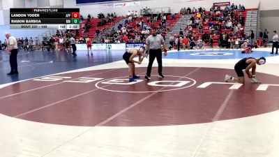 149 lbs Cons. Round 2 - Landon Yoder, Apprentice School vs Ramon Barboa, Marymount