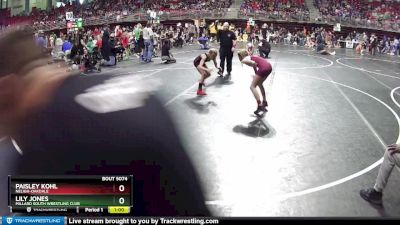 82 lbs Cons. Round 2 - Paisley Kohl, Neligh-Oakdale vs Lily Jones, Millard South Wrestling Club