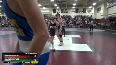 134-143 lbs 1st Place Match - Hayden Ortner, Don Bosco vs Drew Bresson, Cedar Falls Peet