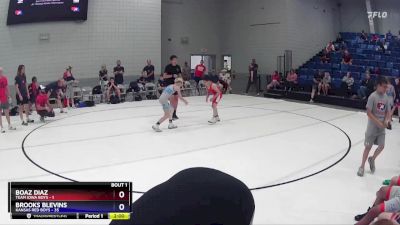 78 lbs Finals (2 Team) - Boaz Diaz, Team Iowa Boys vs Brooks Blevins, Kansas Red Boys