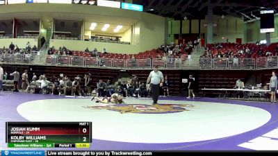 138 lbs Round 3 (6 Team) - Kolby Williams, Cheyenne East vs Josiah Kumm, Norfolk