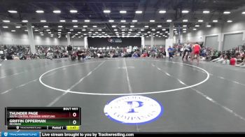 150 lbs Champ. Round 1 - Thunder Page, South Central Punisher Wrestling vs Griffin Opperman, Michigan