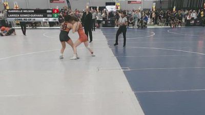 115 lbs Cons. Rd Of 16 - Gabrielle Nelson, Black Hills Wrestling Academy vs Larisza Gomez-Guevara, DeKalb