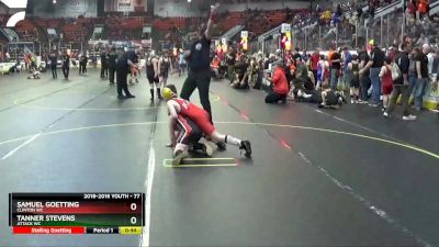 77 lbs Cons. Round 2 - Samuel Goetting, Clinton WC vs Tanner Stevens, Attack WC